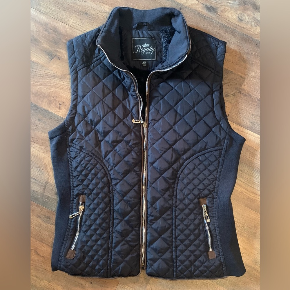 Like new faux fur lined vest